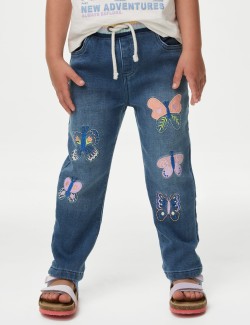 Cotton Rich Elasticated Waist Jeans (2-8 Yrs)