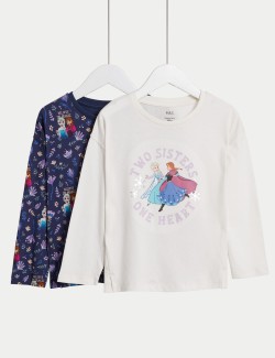 2pk Pure Cotton Disney™ Frozen 2 Tops  (2-8 Yrs)