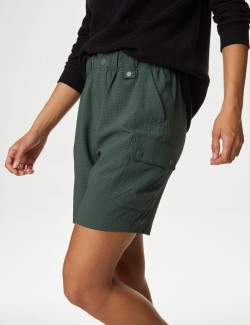 Textured High Waisted Shorts