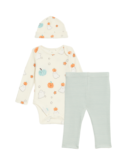 3pc Cotton Blend Halloween Outfit (7lbs - 24 Mths)