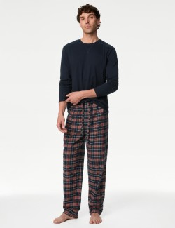 Brushed Cotton Checked Pyjama Set