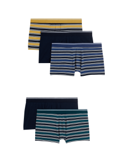 5pk Cotton Rich Cool & Fresh™ Striped Hipsters