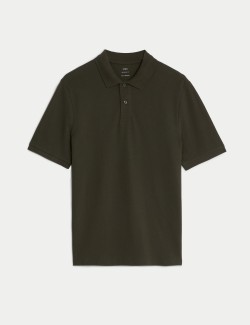 Pure Cotton Pique Polo Shirt