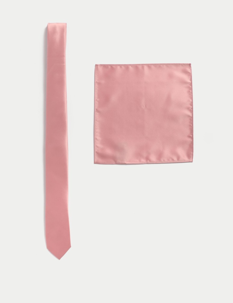 Kids' Skinny Tie & Pocket Square Set (SM-ML)