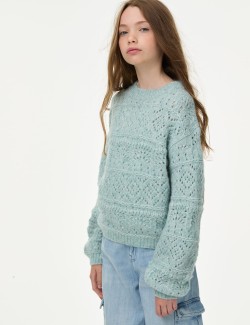 Patterned Knitted Jumper (6-16 Yrs)