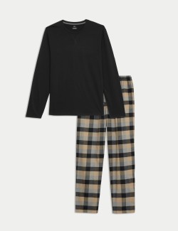 Brushed Cotton Checked Pyjama Set