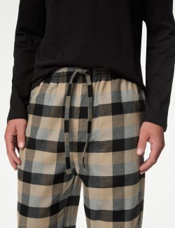 Brushed Cotton Checked Pyjama Set