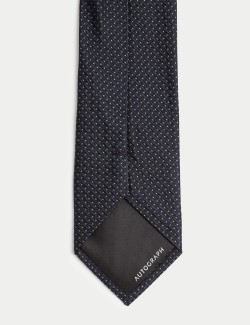 Slim Textured Pure Silk Tie