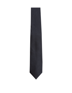 Slim Textured Pure Silk Tie