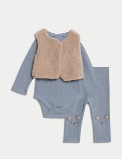 3pc Gilet Outfit (7lbs-1 Yrs)