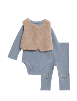 3pc Gilet Outfit (7lbs-1 Yrs)