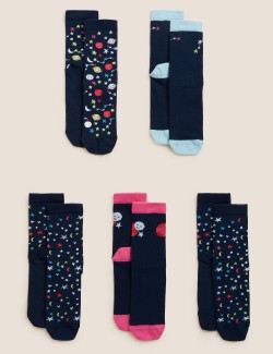5 párů ponožek s motivem...