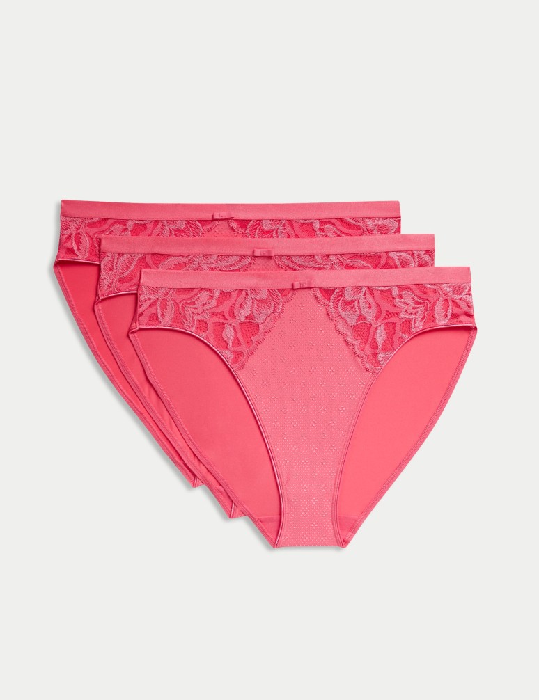 3pk Wildbloom High Leg Knickers