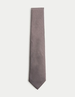 Geometric Pure Silk Tie