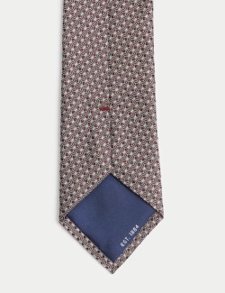 Geometric Pure Silk Tie