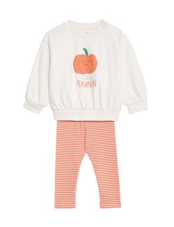 Cotton Rich Halloween Little Pumpkin Outfit (0-3 Yrs)