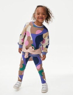 Cotton Rich Abstract Print Sweatshirt (2-8 Yrs)