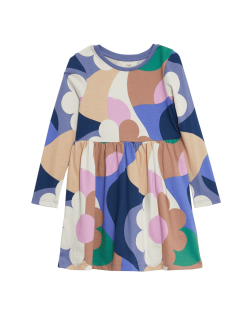 Pure Cotton Printed Dress (2-8 Yrs)