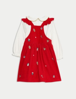 3pc Cotton Rich Christmas Outfit (0-3 Yrs)