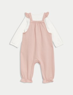 2pc Cotton Rich Dungarees (0-3 Yrs)