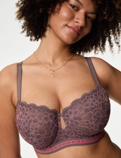 Cleo Lace Wired Balcony Bra (F-H)