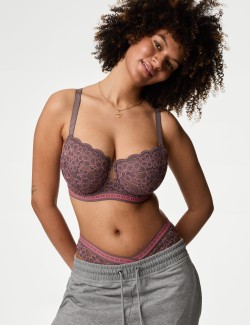 Cleo Lace Wired Balcony Bra (F-H)