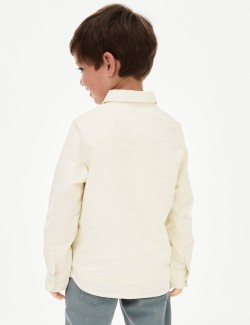 Pure Cotton Bear Pocket Oxford Shirt (2-8 Yrs)