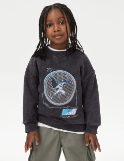 Cotton Rich Batman™ Sweatshirt (2-8 Yrs)