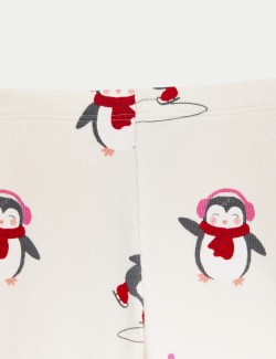 2pc Cotton Rich Penguin Outfit (0-3 Yrs)