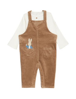 Dvoudílný outfit s motivem Peter Rabbit™ a vysokým podílem bavlny (0–3 roky)