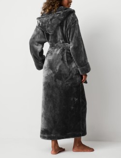 Fleece Hooded Dressing Gown