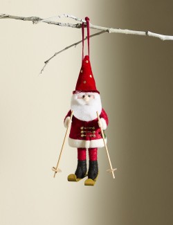 Felt Father Christmas Hanging Decoration