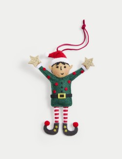 Felt Elf Hanging Decoration