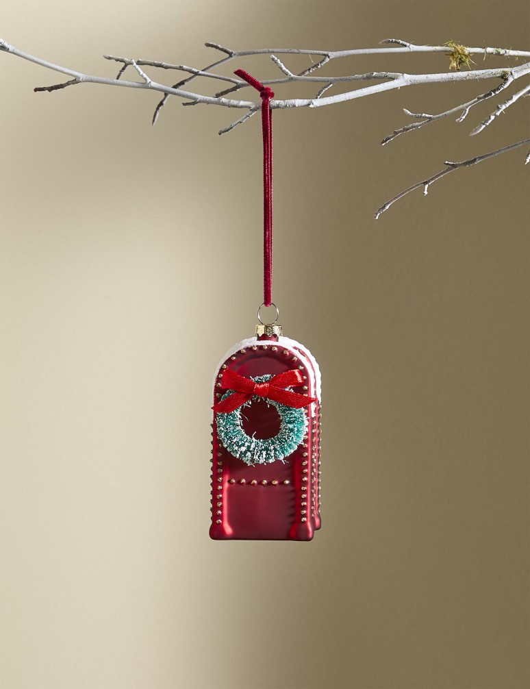 Red Postbox Hanging Decoration