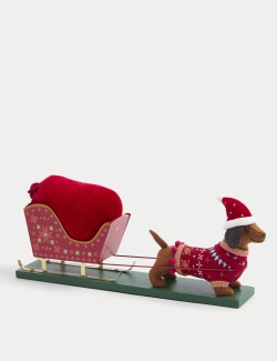 Sausage Dog & Sleigh Room Decoration