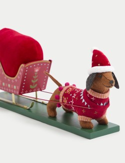 Sausage Dog & Sleigh Room Decoration