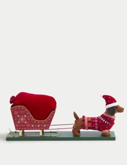 Sausage Dog & Sleigh Room Decoration