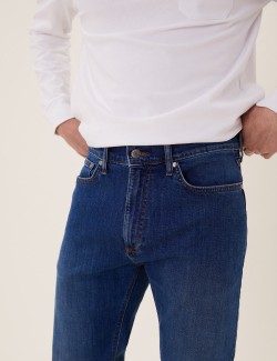 Straight Fit Stretch Jeans