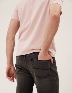 Straight Fit Stretch Jeans