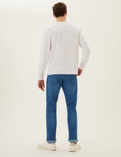 Straight Fit Stretch Jeans
