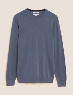 Pure Extra Fine Merino Wool Crew Neck Jumper