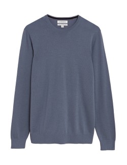 Pure Extra Fine Merino Wool Crew Neck Jumper