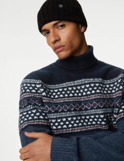 Fair Isle Roll Neck Jumper