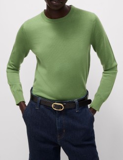 Pure Merino Wool Crew Neck Jumper