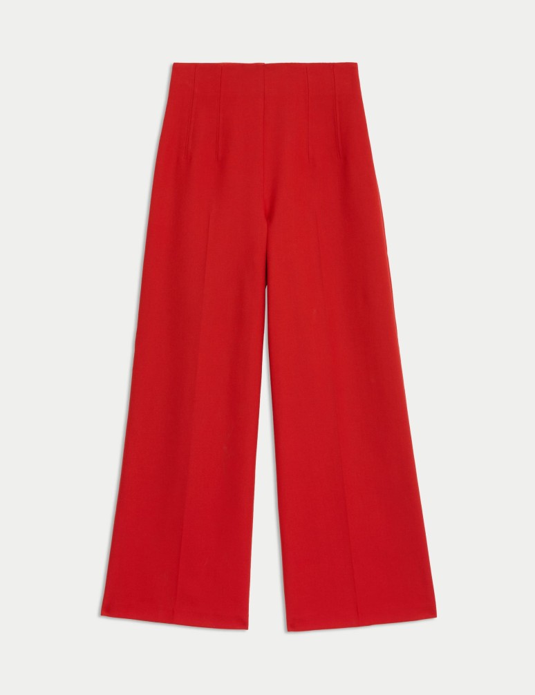 Tailored Wide Leg Trouser with Wool