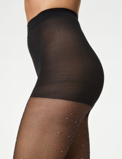 Embellished Sheer Tights