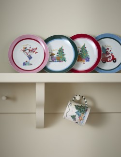 Set of 4 Christmas Side Plates