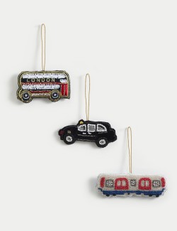 3pk Transport Hanging Decorations