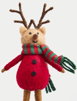 Felt Hanging Reindeer Tree Decoration