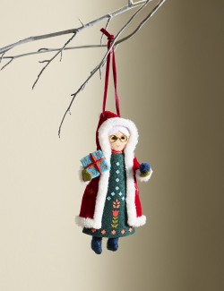 Felt Hanging Mother Claus Decoration